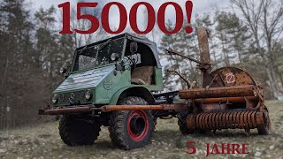 Hecklader  Seitenwagenhäcksler am Unimog  Das 15000 Abo und 5 Jahres Special [upl. by Mcmurry]