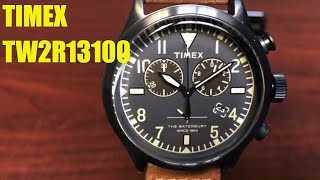 Timex Waterbury Classic Chronograph Leather Strap Watch TW2R13100 [upl. by Etezzil276]