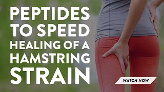 Peptides to speed healing of a hamstring strain [upl. by Brechtel]