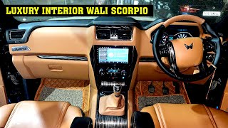 Scorpio Classic 2023 Modified Interior to Luxury  scorpio classic s11 alloy [upl. by Randee341]