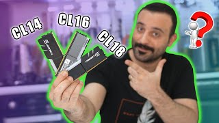 CL14 vs CL16 vs CL18 Bellek Performans Farkı ve Oyun FPS Testi [upl. by Bohi30]