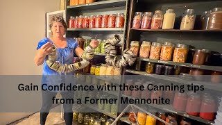 Mennonite Water Bath Canning Tips and Hacks How they do 100s of jars each year [upl. by Juana]