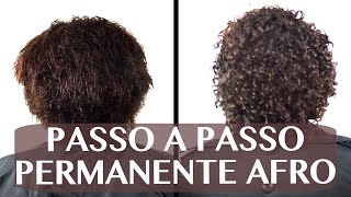 Passo a passo Permanente Afro Salon Line [upl. by Naujled]