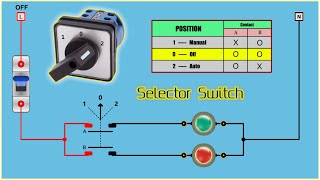 selector switch auto off manual control options [upl. by Tisbee902]