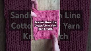 Sandnes Garn Line yarn review  knitting swatch  20x28 gauge knit yarntube yarn [upl. by Rosina]