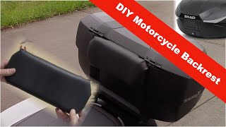 DIY backrest pad for motorcycle top case  A Pad for My quotSHADquot [upl. by Annalla]