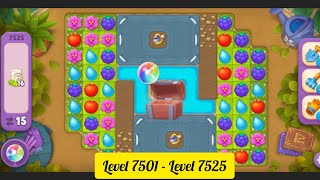 Gardenscapes  Level 7501  Level 7525   All Puzzles  Gameplay PART  351 [upl. by Sewole586]