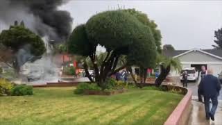 Two killed after plane crashes into California house [upl. by Arin119]