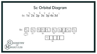 Sc Orbital Diagram How to Write the Atomic Orbital Diagram for Scandium [upl. by Yajet]