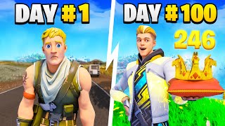 I Played Fortnite for 100 Days [upl. by Hamachi]