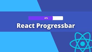 ReactJS Progressbar component tutorial [upl. by Rubina]