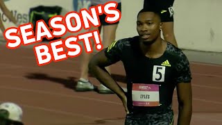 Josephus Lyles Wins Sunset Tour 200m In 2022 [upl. by Eilasor]