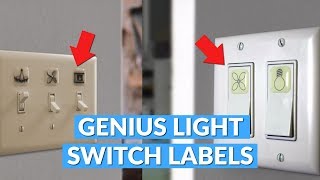 Light Switch Labels Help Identify What Switch Is For What [upl. by Lednor]