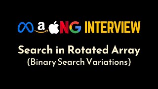 Search In Rotated Sorted Array  Optimal Solution Explained and Implemented  Geekific [upl. by Latimer]