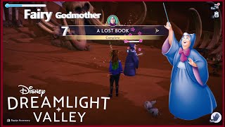 Gameplay🌈🏰Disney Dreamlight Valley A LOST BOOK 🧚‍♀️🎍Fairy Godmother Quest [upl. by Asyen277]