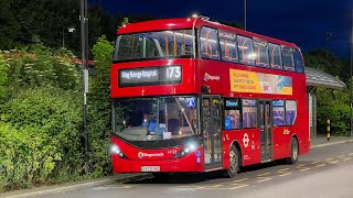 Londons Buses after dark at Beckton 22nd May 2022 [upl. by Alhak]