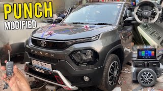 Tata Punch Pure Modification With Price 🔥 Tata Punch Pure Model Modified ✅ [upl. by Adnat797]