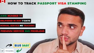 HOW TO TRACK YOUR PASSPORT STAMPING CANADA   TRACK PASSPORT SEND TO VFS AND BACK TO HOME [upl. by Enayd]