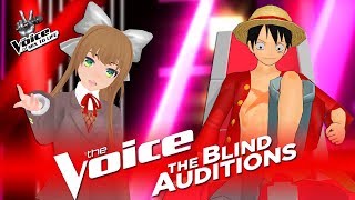 ✪ Monika DDLC  Your Reality ✪ Blind Auditions ► The Voice M2L [upl. by Niryt]