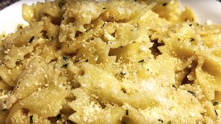 BUTTER GARLIC BOWTIE PASTA [upl. by Maggio426]