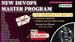 New DevOps Master Program 2024 Edition Live Weekdays Batch Starting From Monday 16 Sep 2024 devops [upl. by Oiligriv]