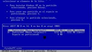 Instalar Windows XP paso a paso desde cero [upl. by Nad496]