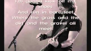 Keith Urban  Where The Blacktop Ends  with lyrics [upl. by Lorry545]