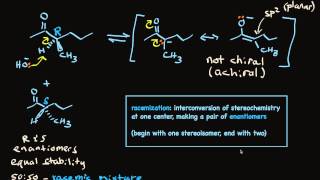 Racemization of Aldehydes and Ketones [upl. by Austen]