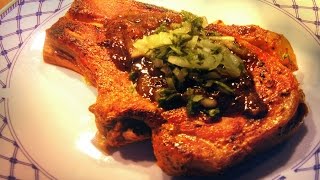 Pork Chops in Newcastle Brown Ale  Professional Gastropub Recipe [upl. by Agatha359]