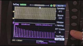 Teledyne LeCroy WaveAce Using the FFT [upl. by Ynnot]