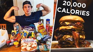 20000 CALORIE CHALLENGE AT 18 YEARS OLD 24h [upl. by Leigh]