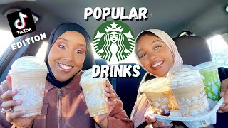 Popular Starbucks Drinks  TikTok Edition  Our New Fave Drink EVER  Secret Menu Drink  Munira AY [upl. by Gawain]