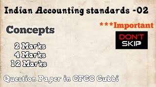 Indian accounting standards 02 BCom 6th semester NEP Important concept 2024 [upl. by Aniuqahs]