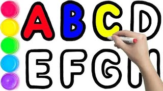 LEARN ABCDEFGH Alphabets for kids amp Toddlers  Learn Colors name  Alphabets song  Phonics song [upl. by Lleder55]