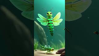 Secrets of the Dragonfly Life Cycle Revealed viral animation [upl. by Nolahs735]