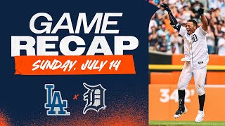 Game Highlights Tigers Comeback in the 9th Inning Wenceel Pérez WalkOff Bunt  71424 [upl. by Luapnhoj]