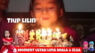 Lifia dan Niala Elsa Tiup Lilin Ulang Tahun  Birthday Cake  Were Playing With Fire [upl. by Grenville234]