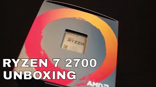 RYZEN 7 2700 CPU UNBOXING [upl. by Isia]