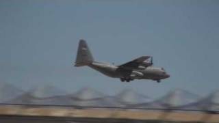 18 C130s return to Nellis AFB during MAFEX [upl. by Tisdale]