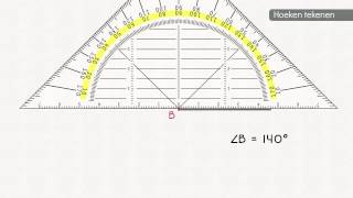 Hoeken tekenen [upl. by Dulcine]