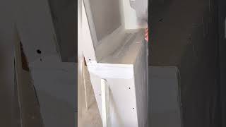 Corner tapes are applied putty shorts drywall [upl. by Cadmann]