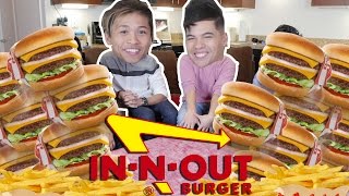 InNOut 10x10 Burger Challenge ft Nampaikid [upl. by Nnuahs]