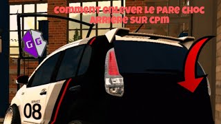 TUTO comment enlever le pare choc arrière sur car parking [upl. by Akinej]