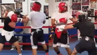 LEAK Teofimo Lopez TEARS UP Rolly Romero in SPARRING nearly KNOCKED OUT Rolando [upl. by Boru]