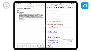 Nebo Best handwriting recognition app vs Scribble in iPadOS 14 [upl. by Oicatsana]