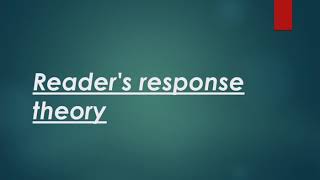 Readers response theory explained in urdu [upl. by Odlanyer]