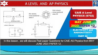 AS Level PHYS 9702 PAPER 1  MayJune 2023  Paper 12  970212MJ23  Detailed SolutionPart 04 [upl. by Egwin658]