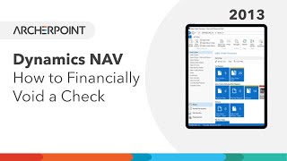 Microsoft Dynamics NAV How to Financially Void a Check in NAV [upl. by Assiar356]