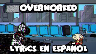 Overworked  Vs Brian GlitchFNF Darkness Takeover Lyrics en Español [upl. by Eivla]