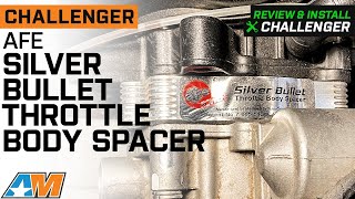 20082022 Challenger V8 AFE Silver Bullet Throttle Body Spacer Review amp Install [upl. by Daloris61]